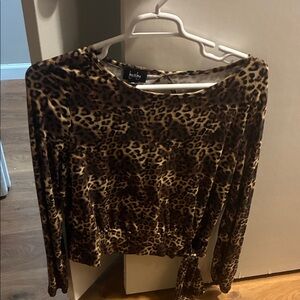 by & by Animal Print Blouse
